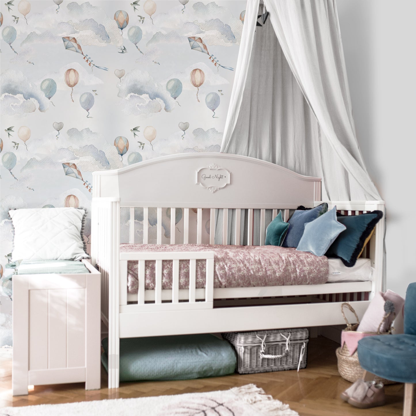Balloons Fairytale Wallpaper