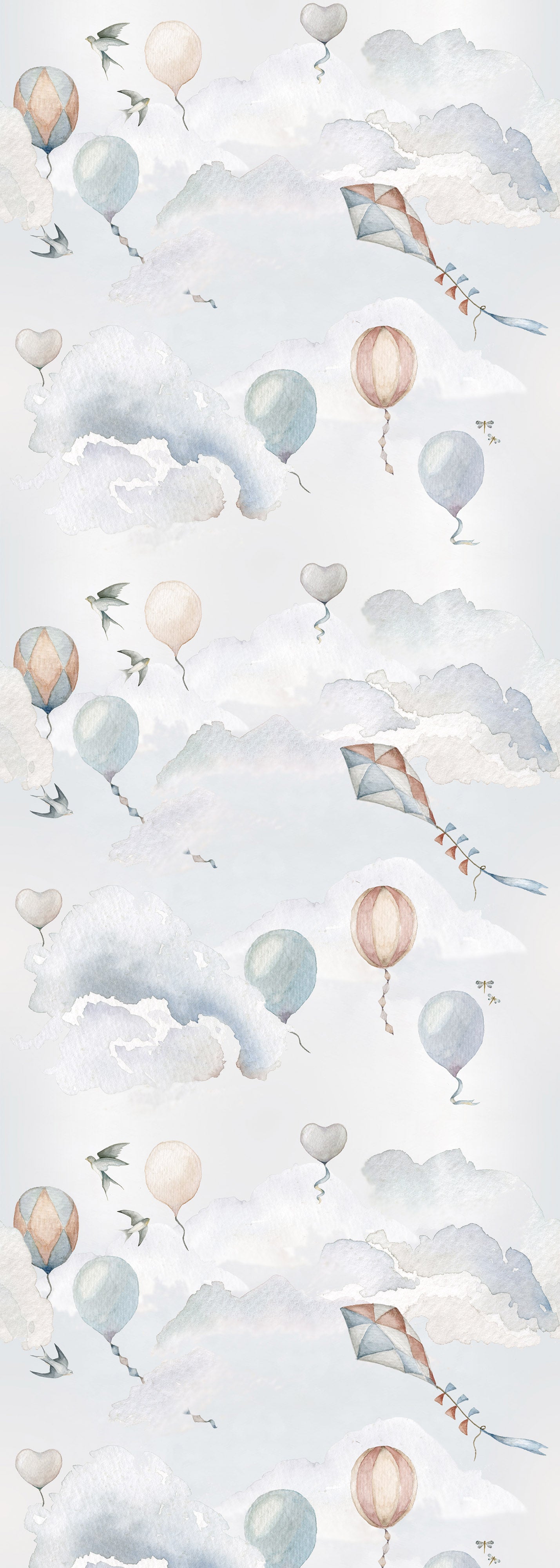 Balloons Fairytale Wallpaper