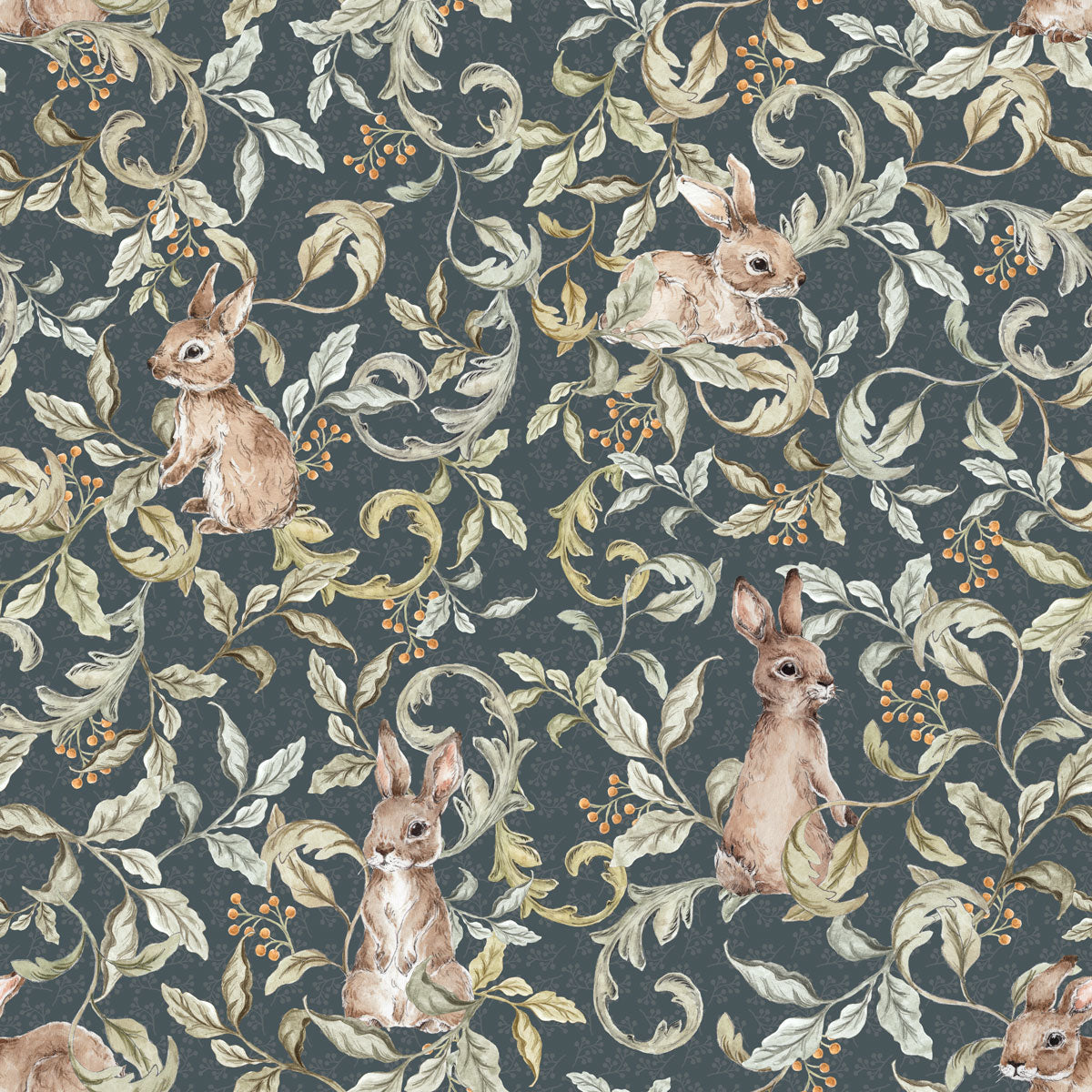 Rabbits Groove Dark Wallpaper
