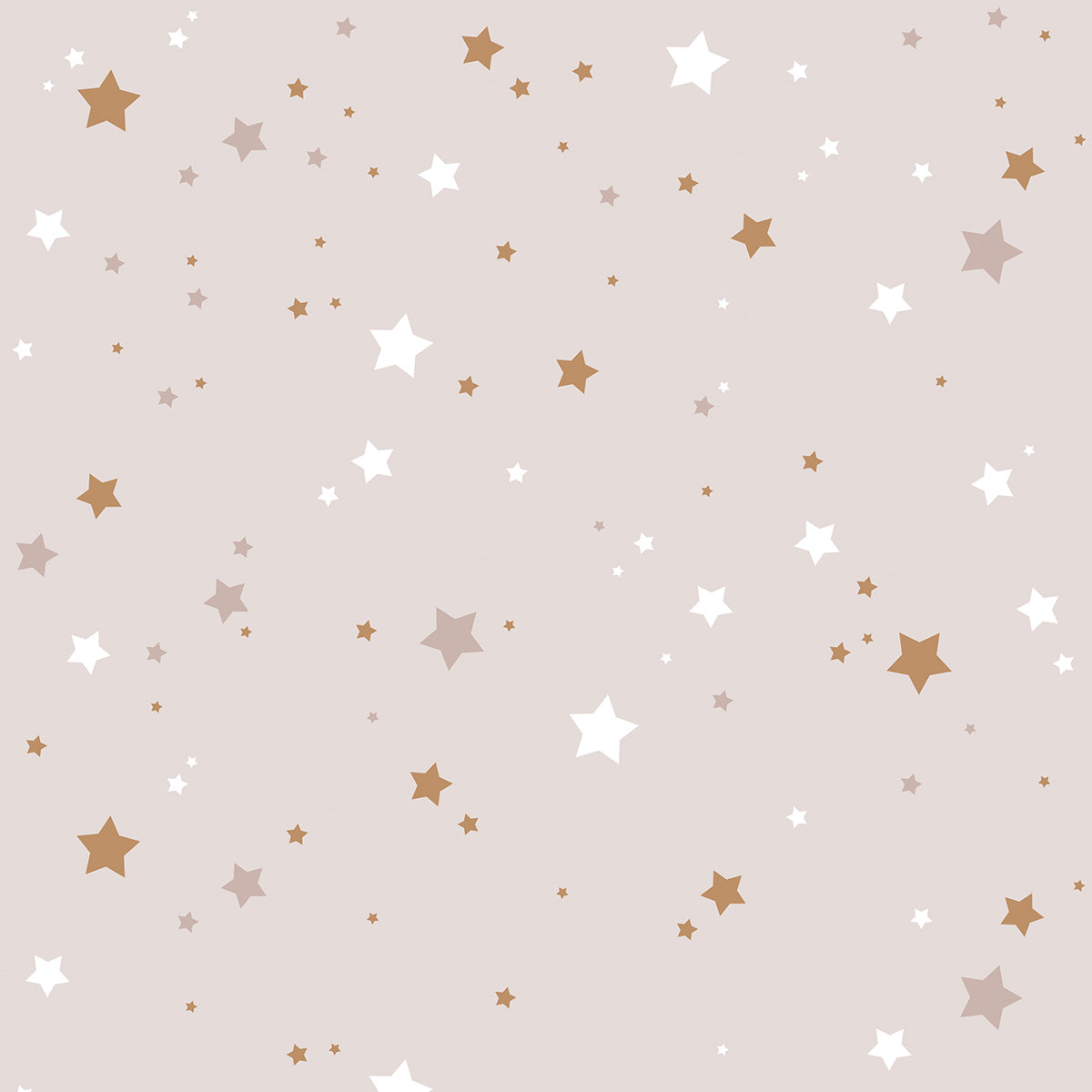 Stars from the Sky Powder Pink Wallpaper
