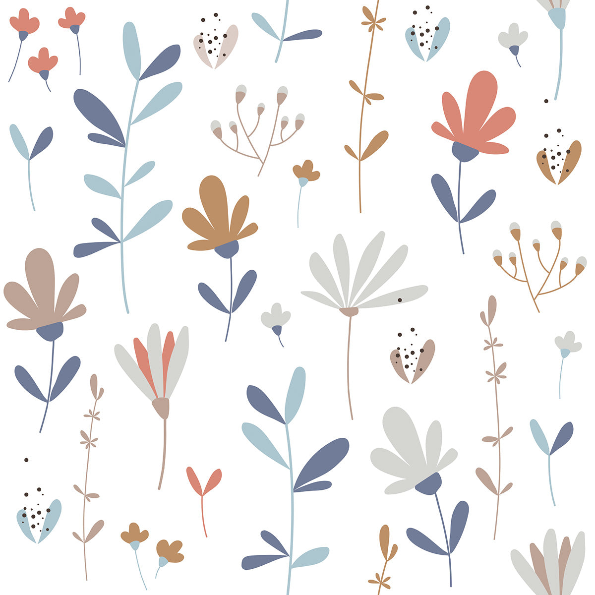 Scandinavian Winter Meadow Wallpaper