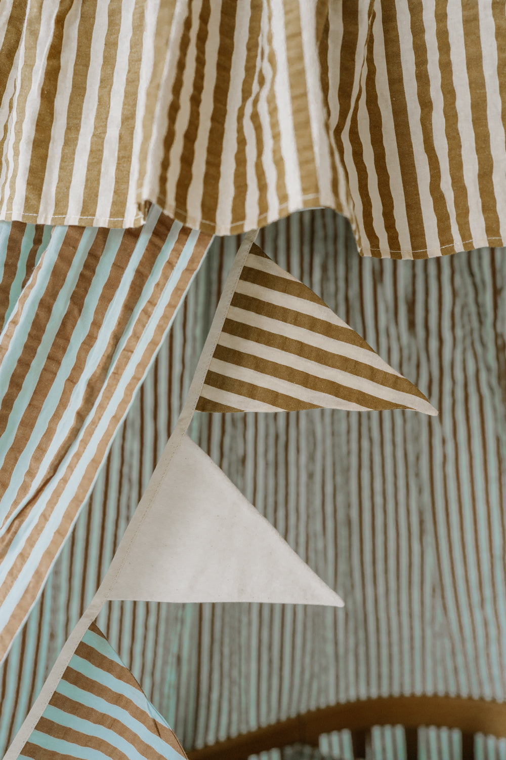 "Olive Stripes" Ruffle