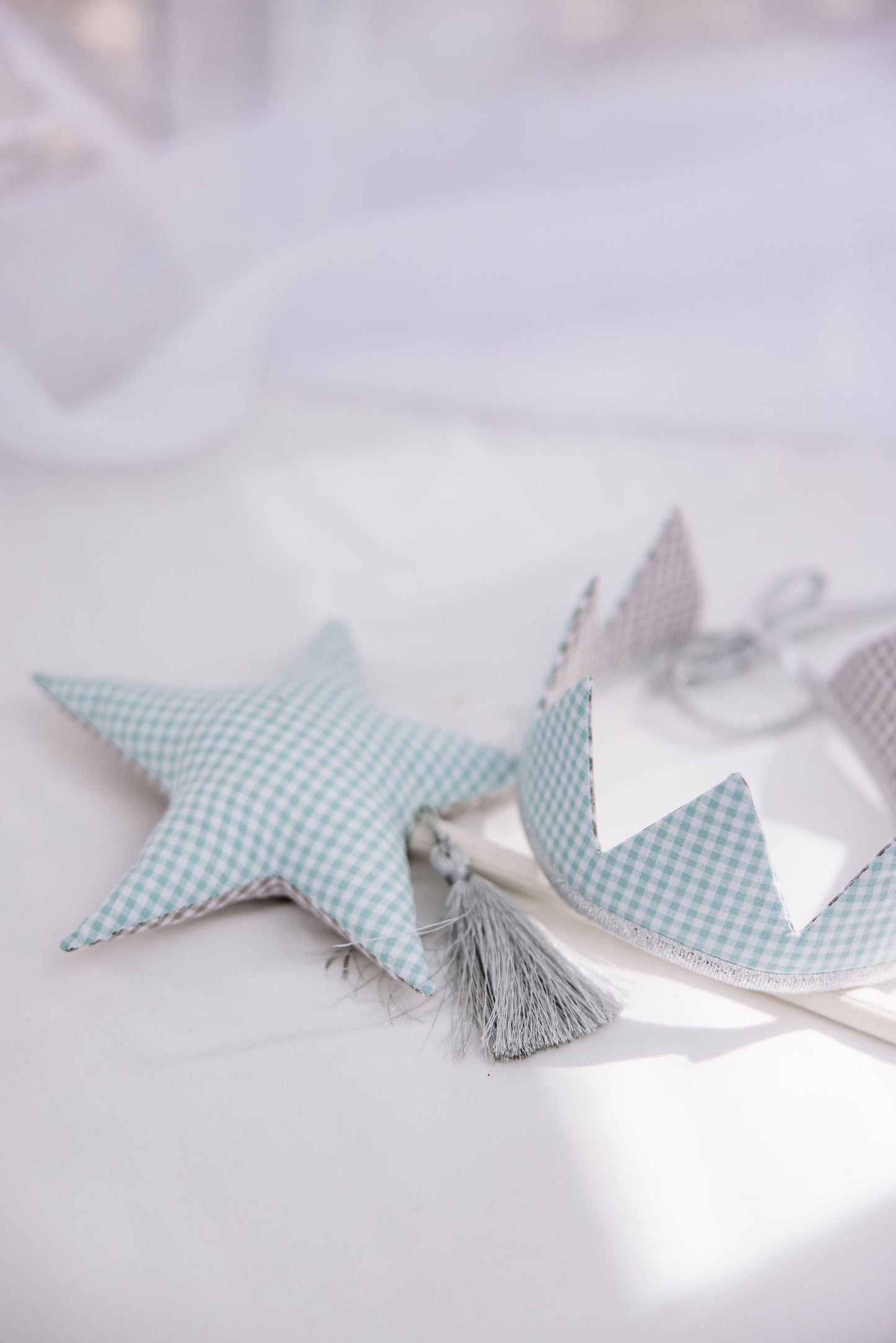 “First Birthday” Cotton Crown and Wand Magic Set