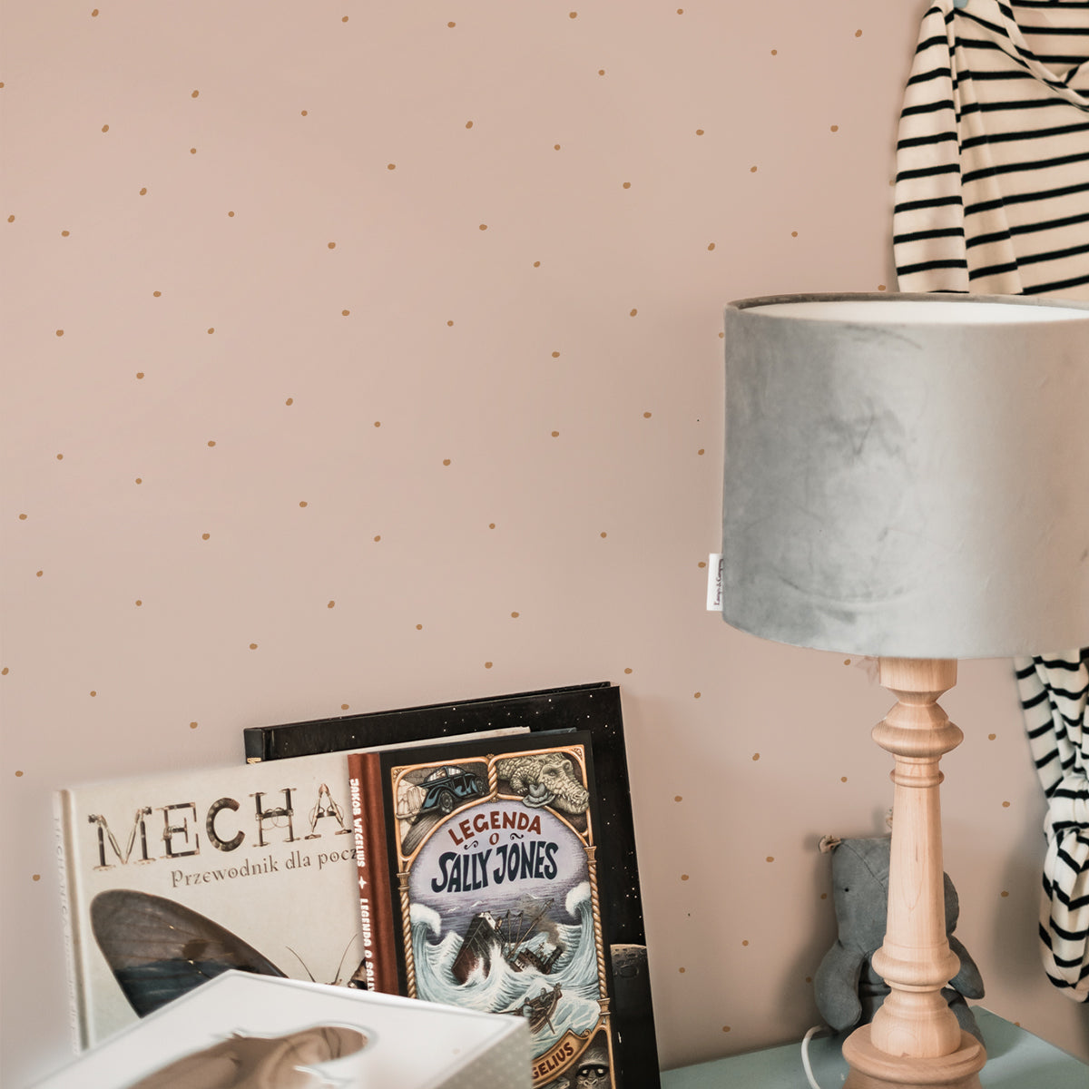 Tiny Speckles Powder Pink Wallpaper