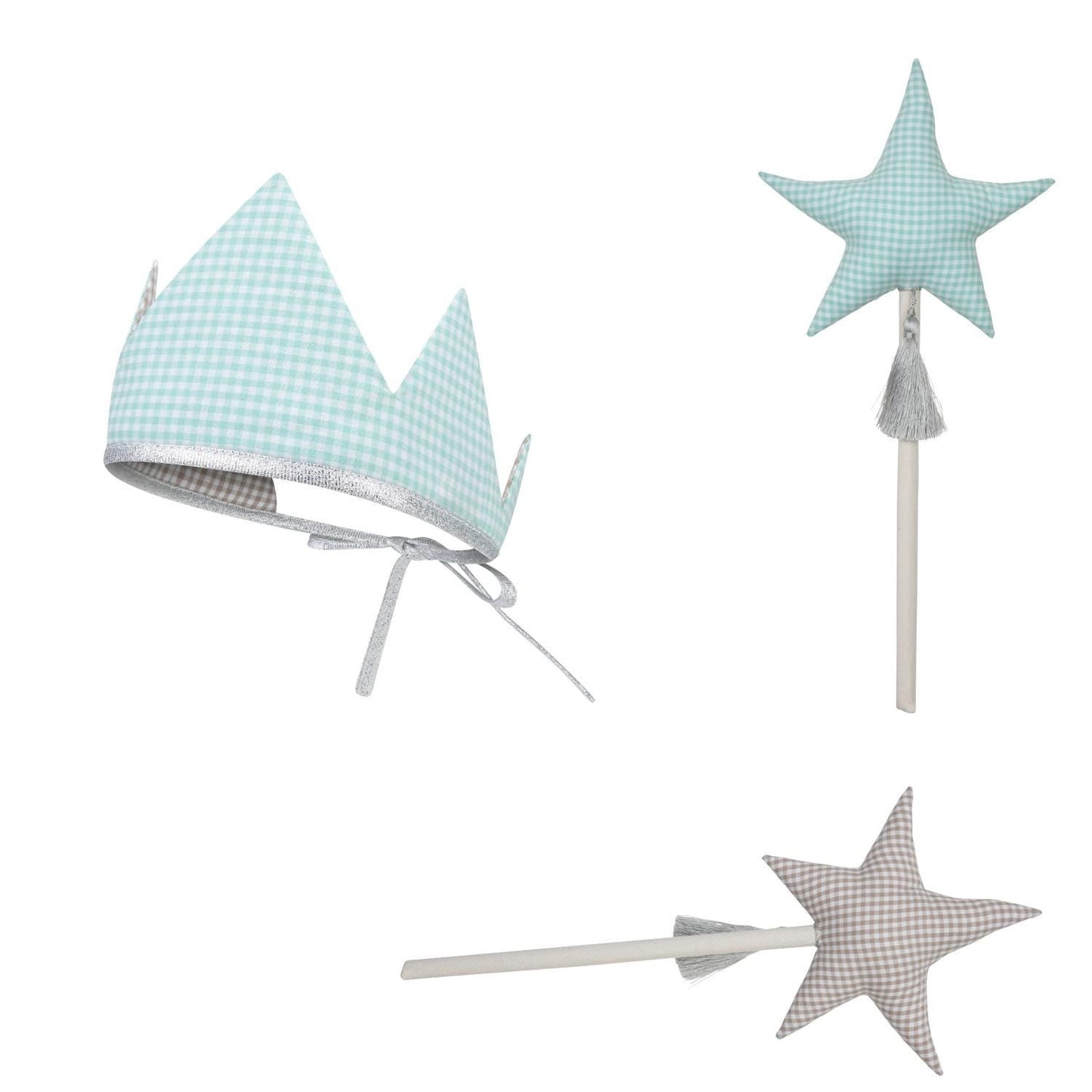 “First Birthday” Cotton Crown and Wand Magic Set