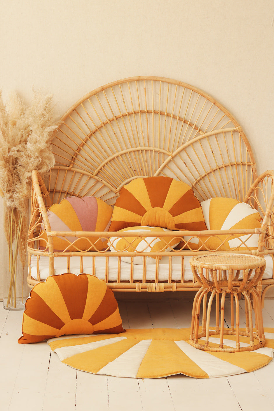 “Caramel by the Sea” Sun Pillow
