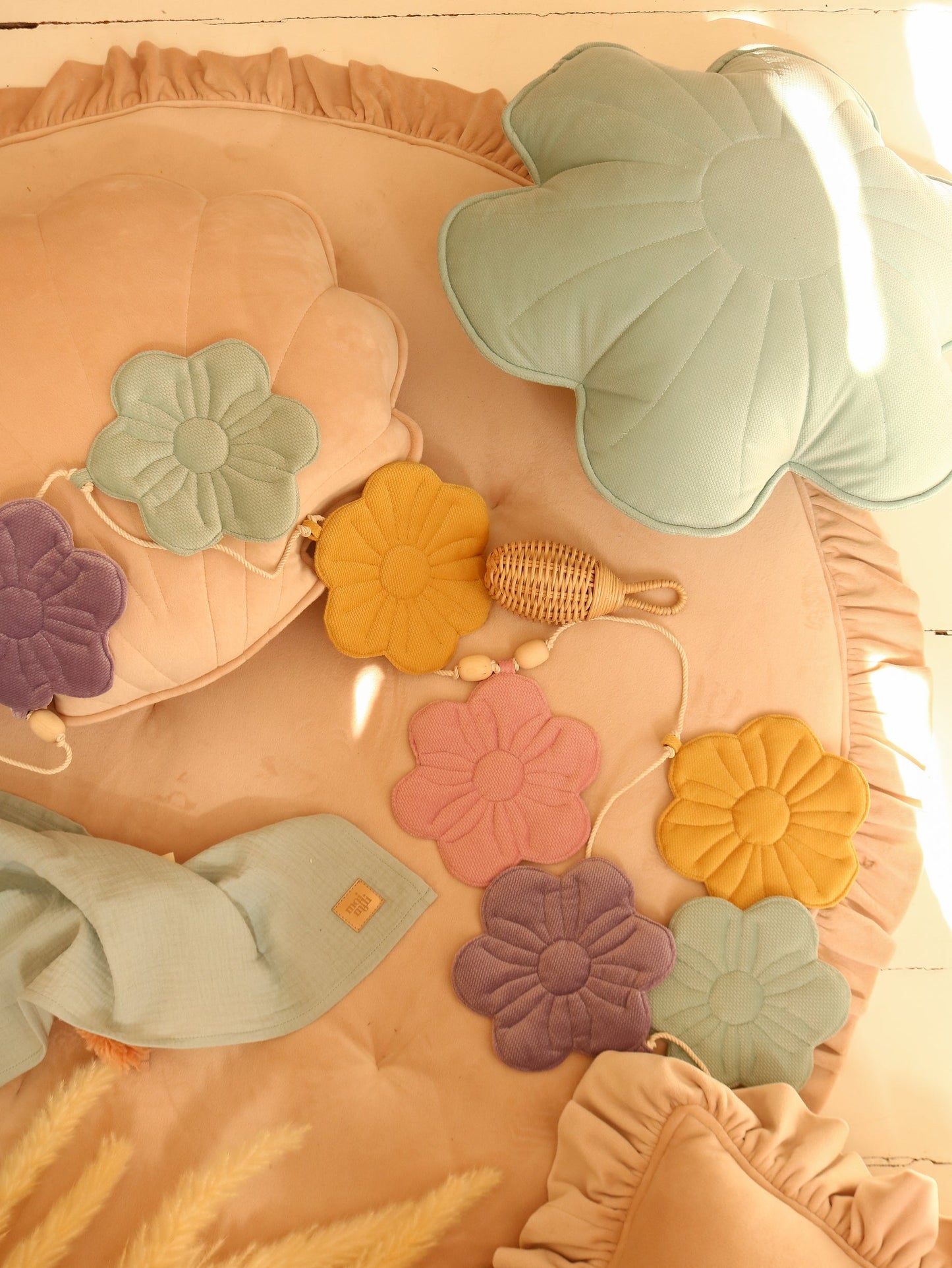 Velvet Bloom "Rainbow Bouquet" Garland
