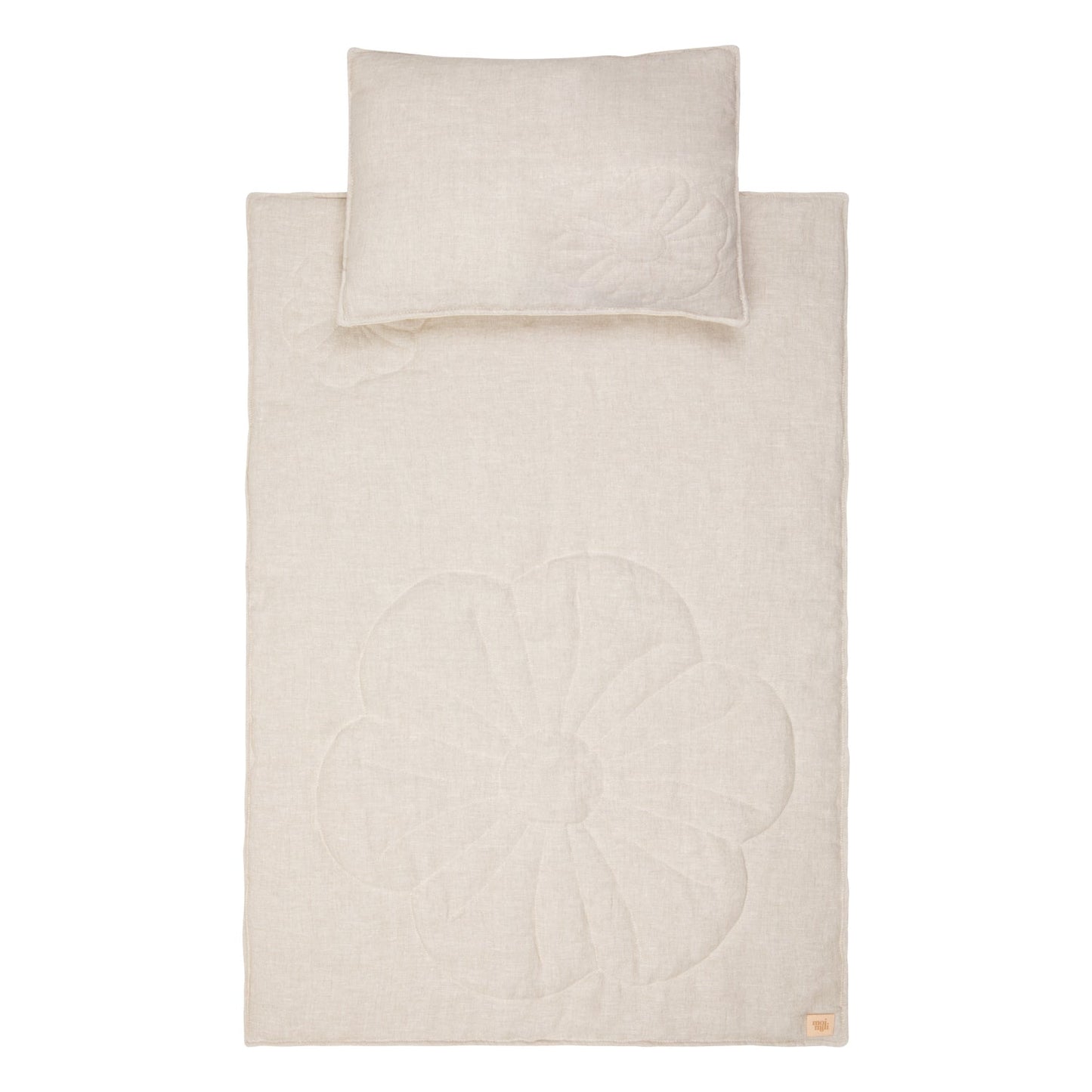 Linen "Sand" Flower Child Cover Set