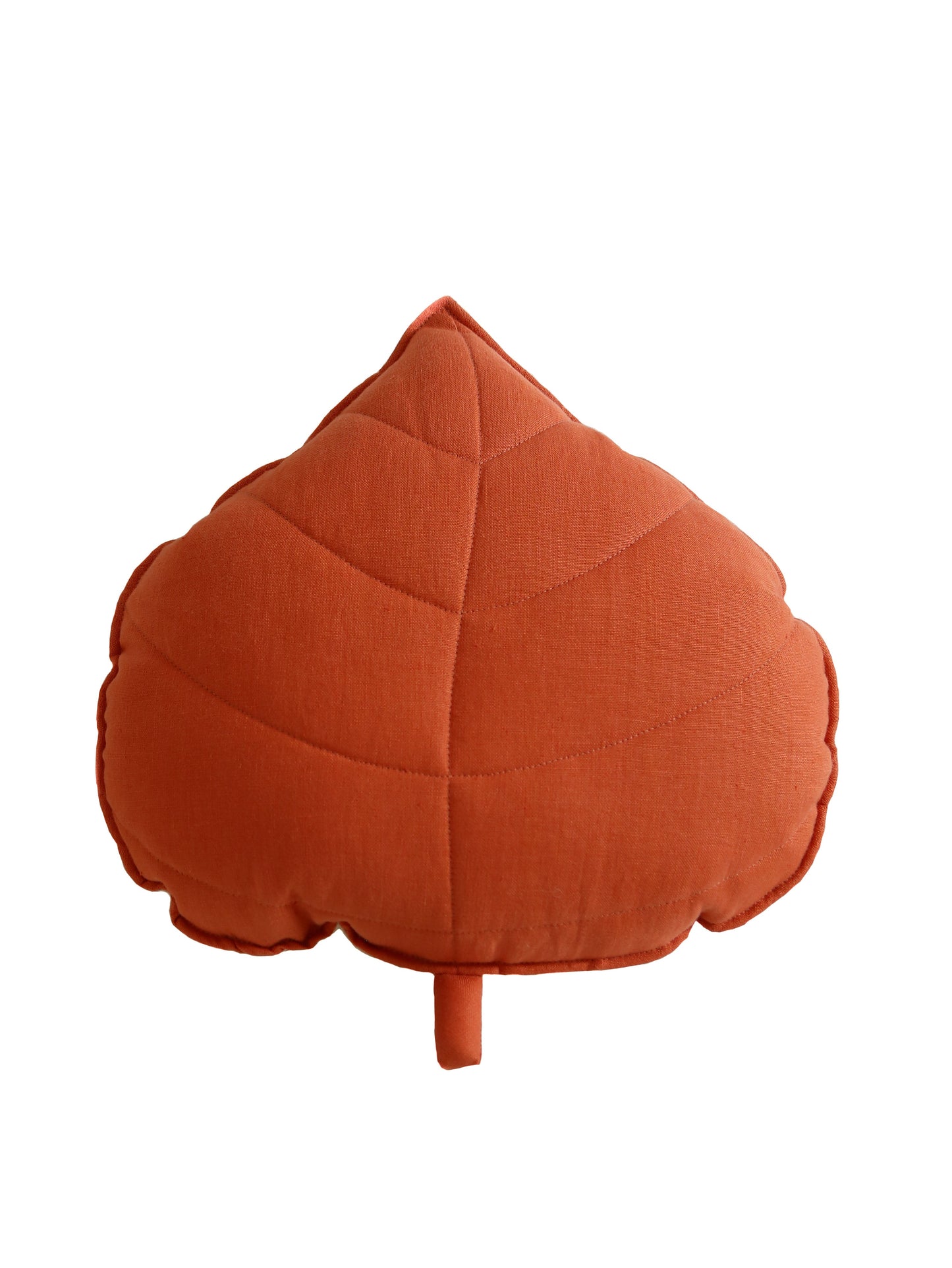 Linen “Papaya” Leaf Pillow