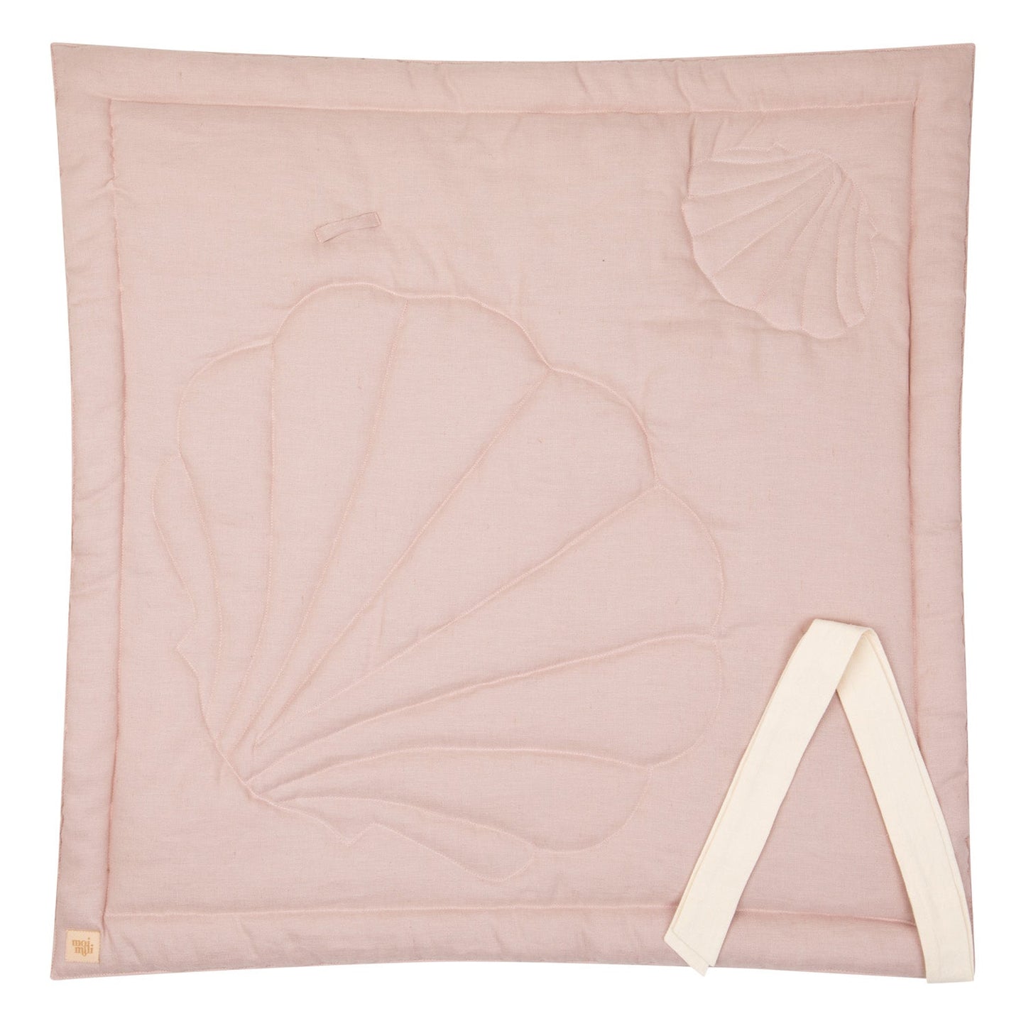 "Powder Pink" Linen Shell Baby Horn