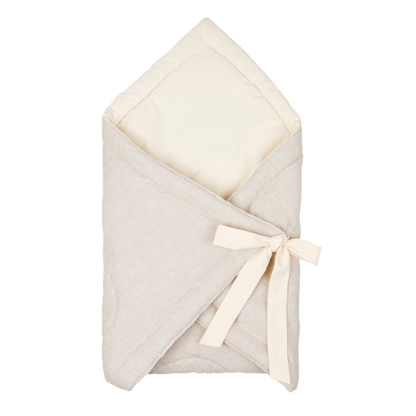 "Sand" Linen Shell Baby Horn