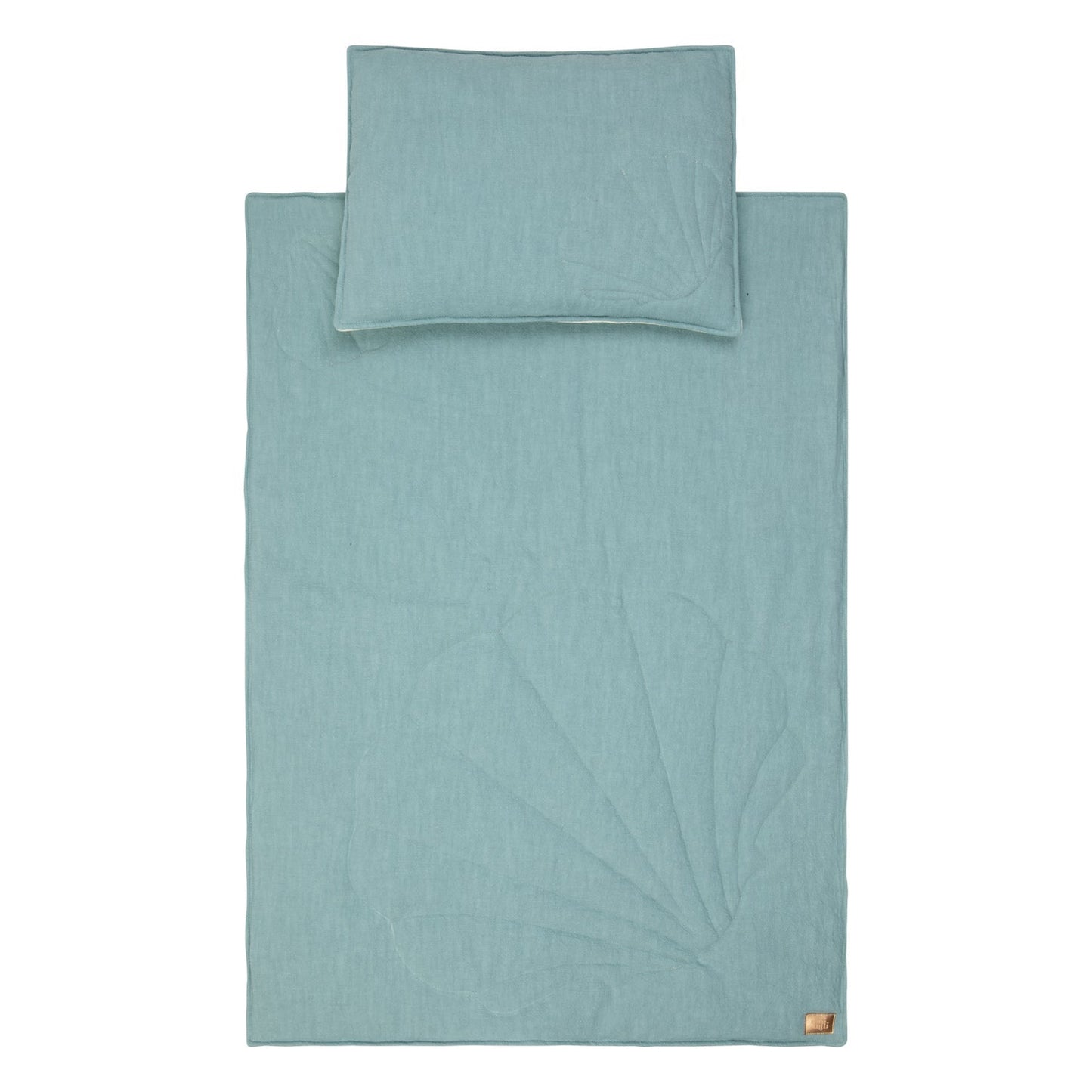 Linen "Eye of the Sea" Shell Child Cover Set
