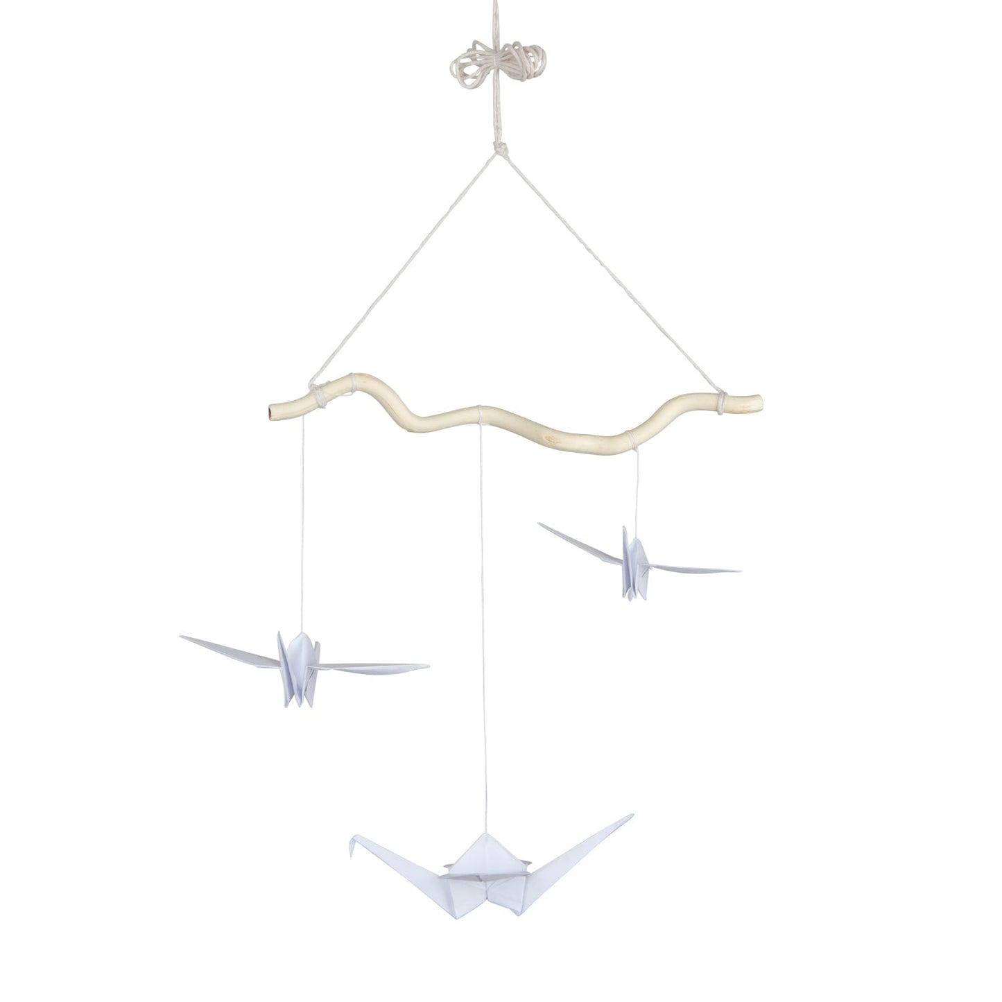 “White” Origami Nursery Mobile