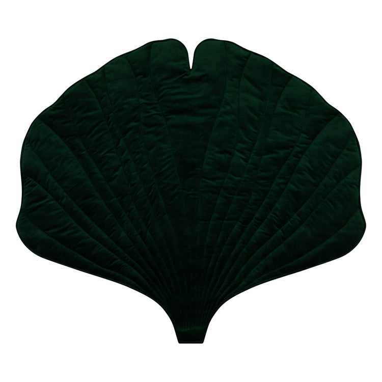 Velvet “Green” Ginkgo Leaf Mat
