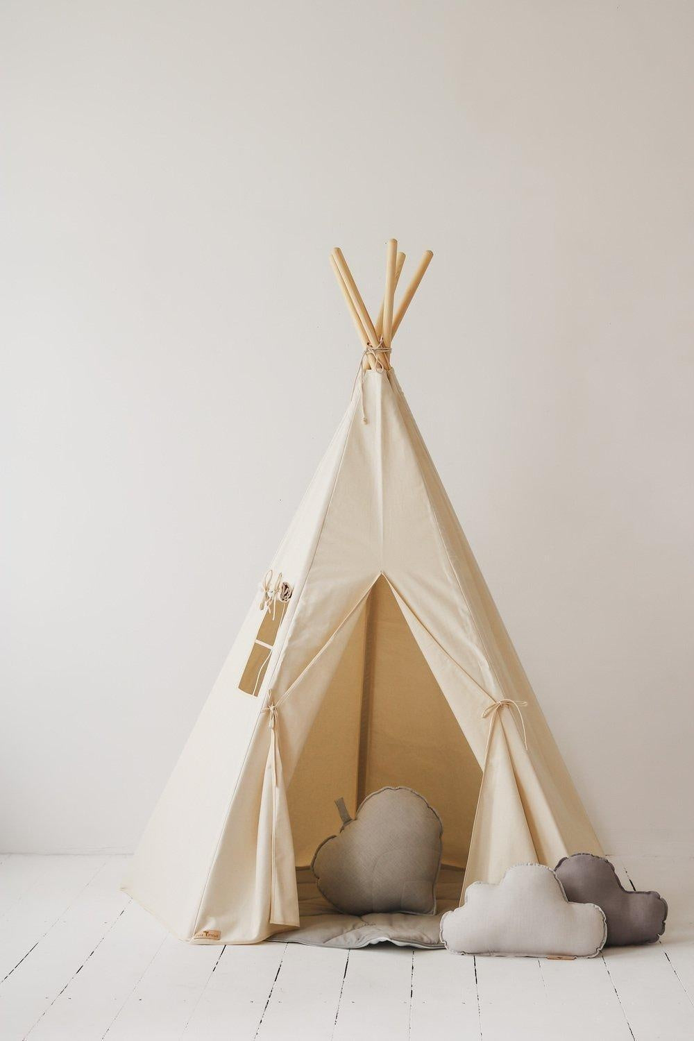“Beige” Teepee and Mat Set