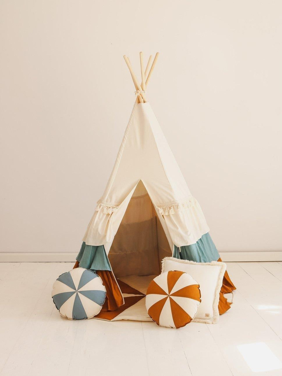 “Caramel Candy” Patchwork Pillow