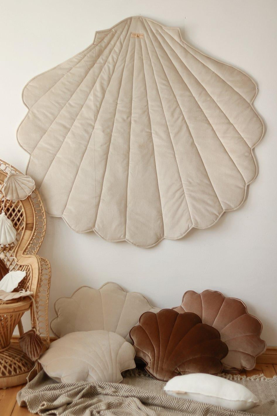 “Cream” Velvet Shell Mat