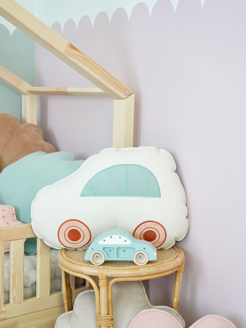 "Powder Mint" Car Pillow