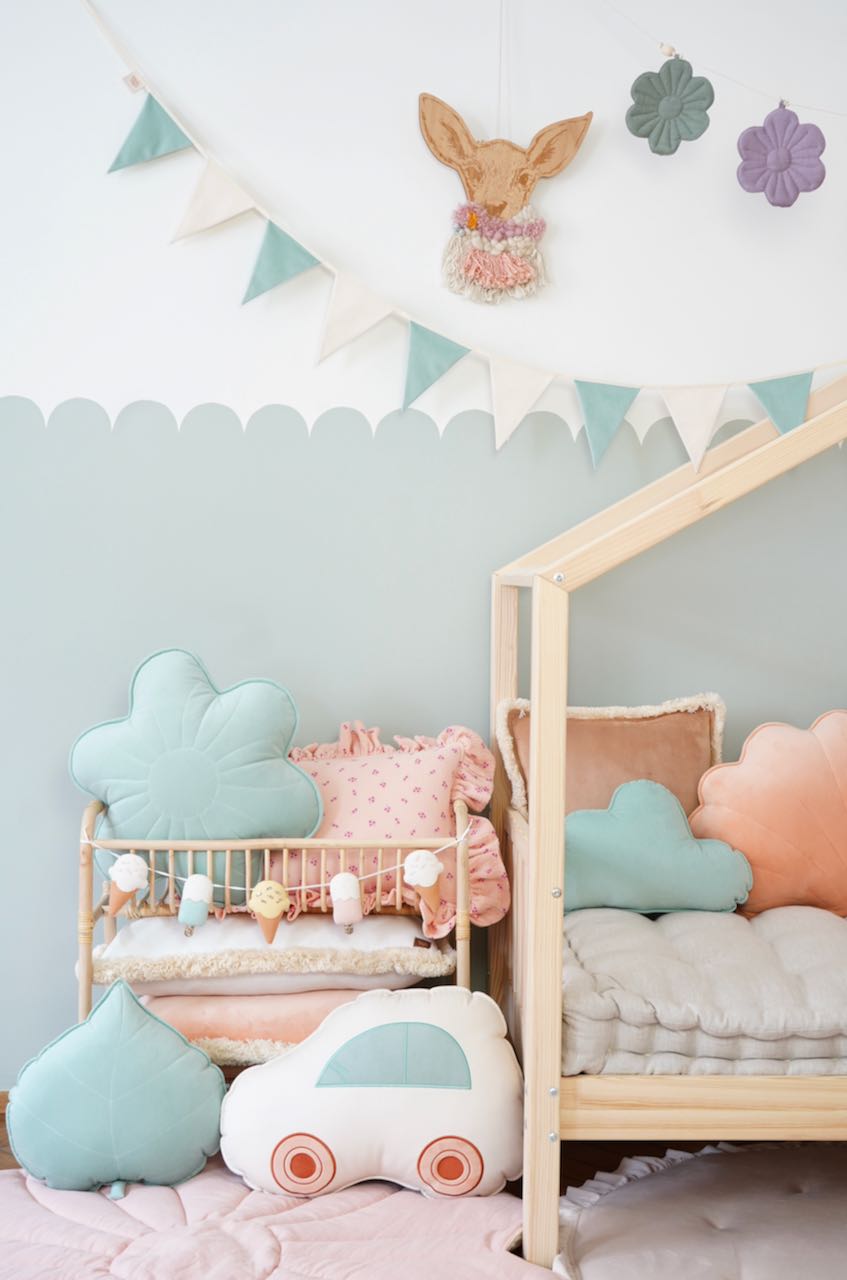 "Powder Mint" Car Pillow