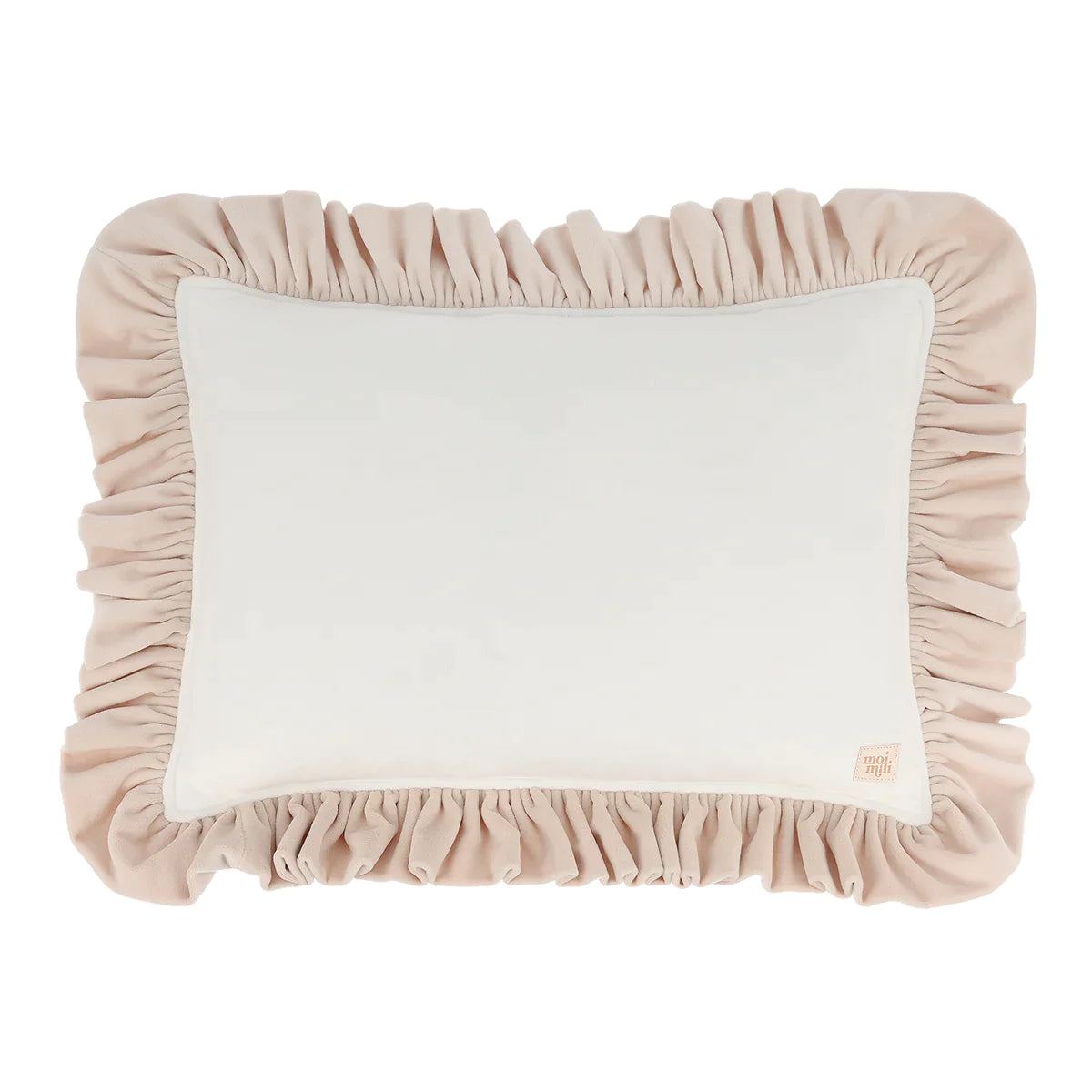 "Caffé latte" Soft Velvet Pillow with Frill