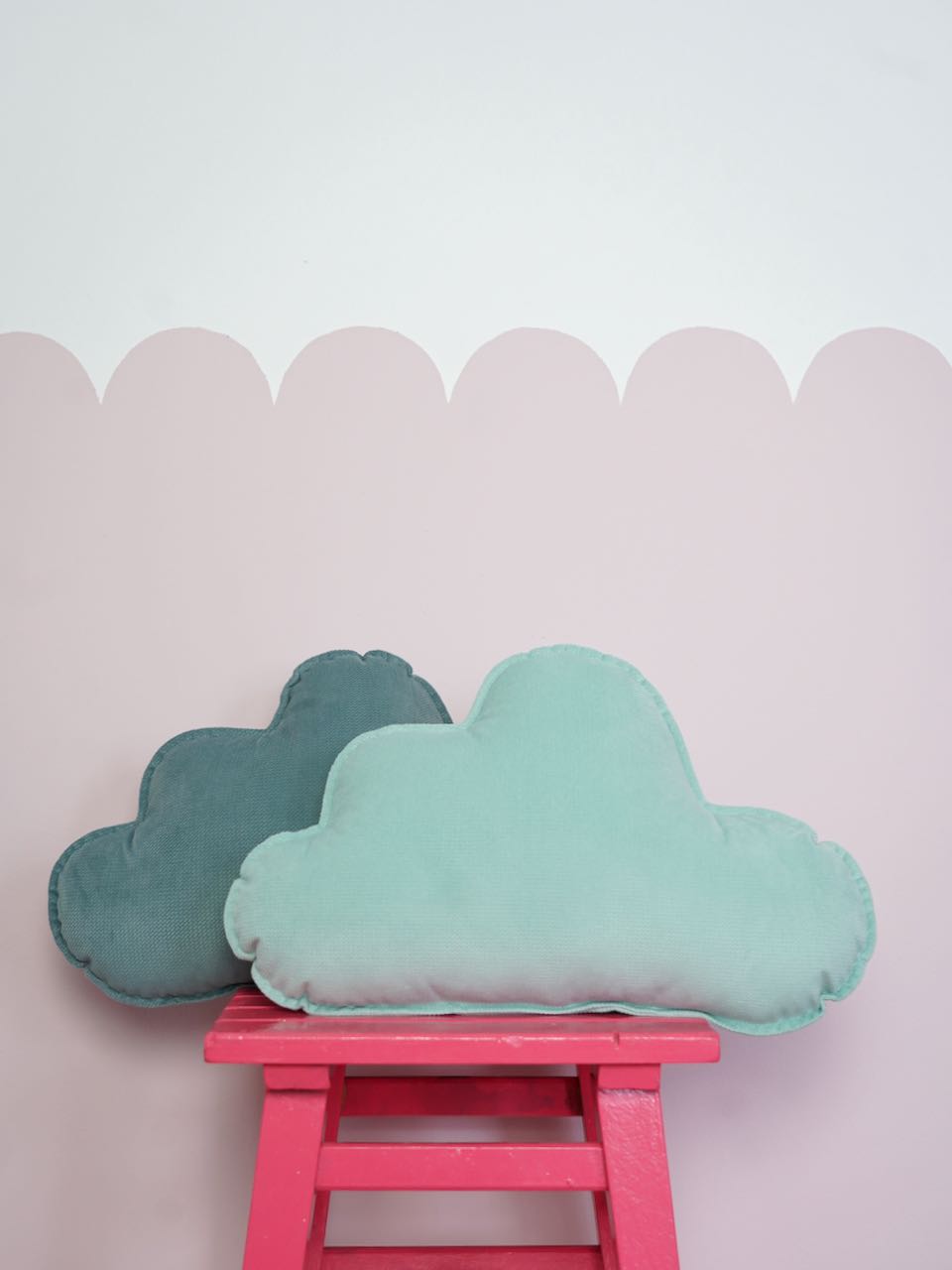 Velvet "Mint" Cloud Pillow