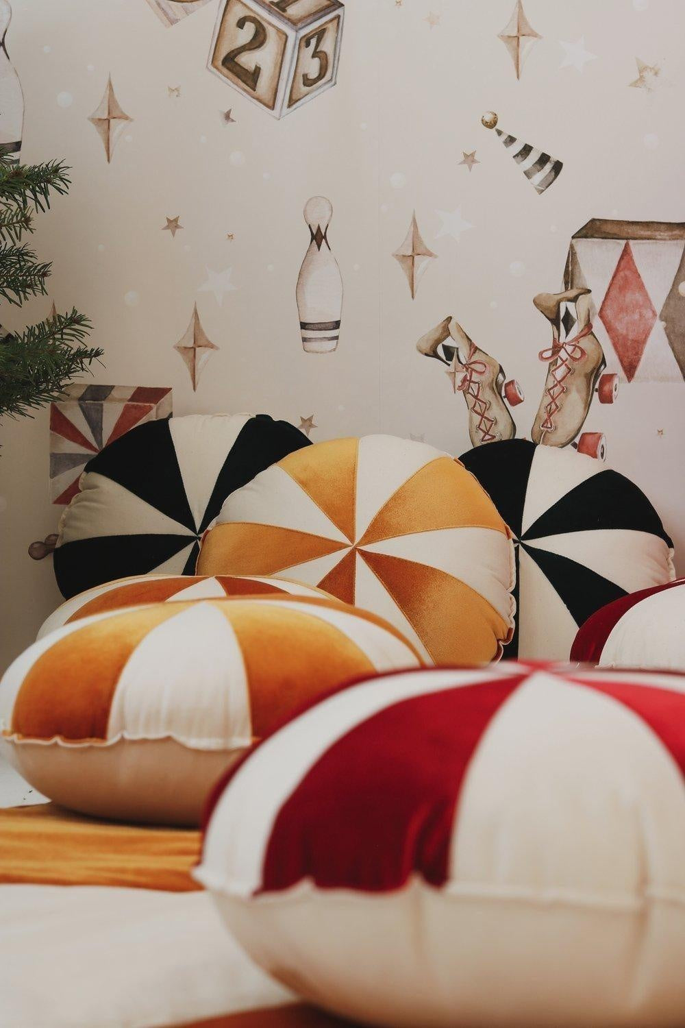 “Gold Candy” Patchwork Cushion - Moi Mili