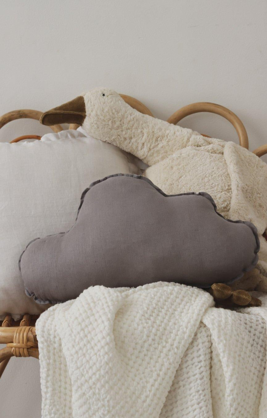 “Grey” Linen Cloud Pillow