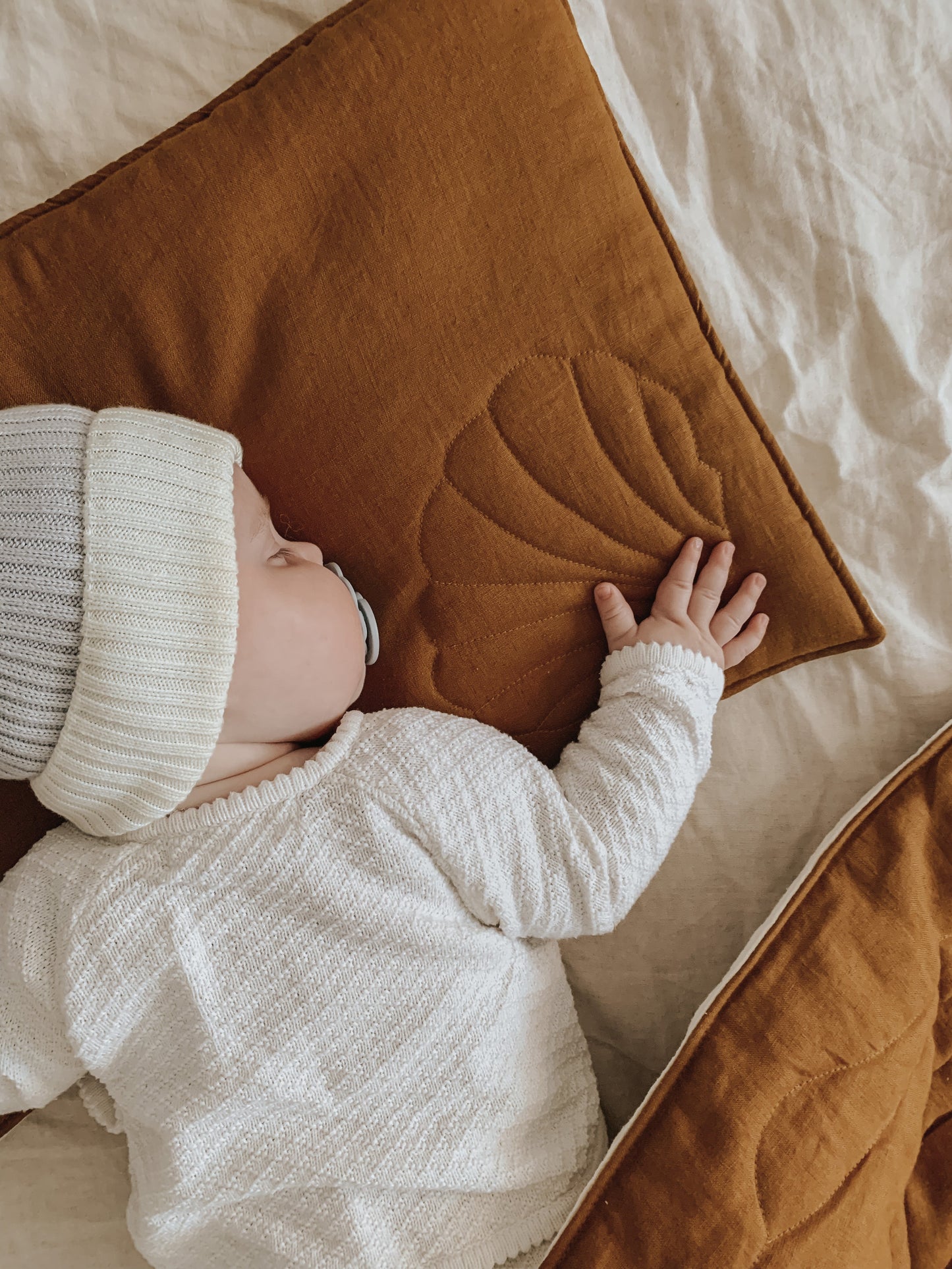 Linen "Caramel" Shell Child Cover Set (Large)