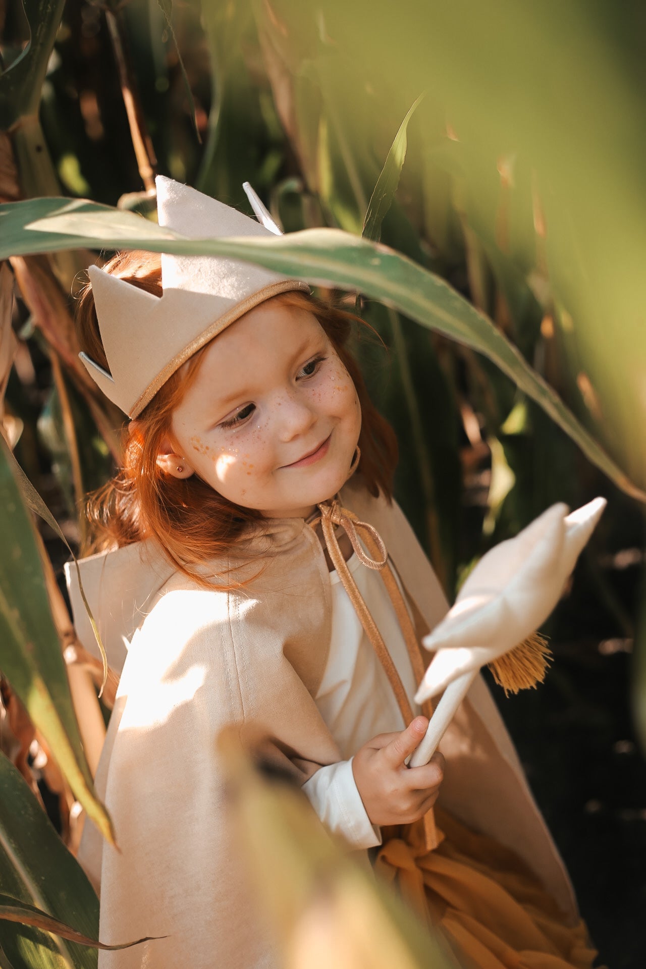 “Gold Fairy” Linen Magic Cape