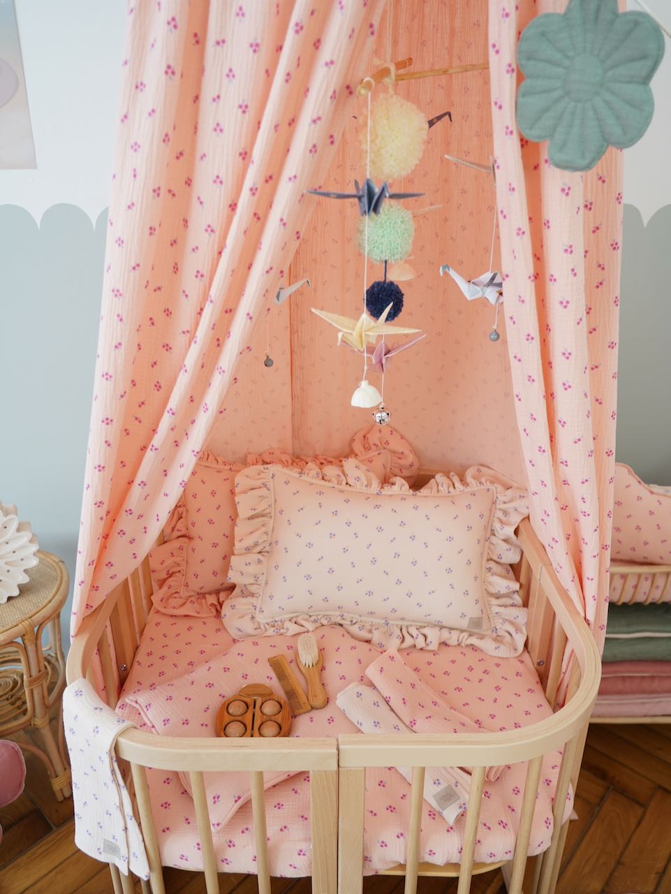 “Pastel colors” Origami Nursery Mobile
