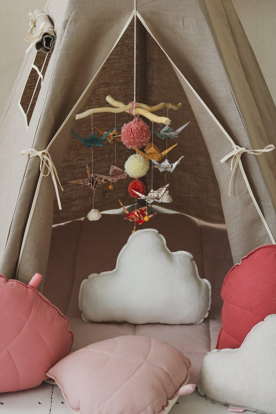 “Natural Linen” Teepee Tent - Moi Mili