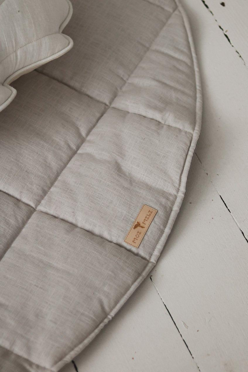 “Pigeon Grey” Round Cotton Mat