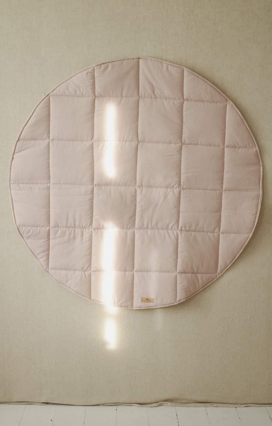 “Pink and Beige” Round Cotton Mat