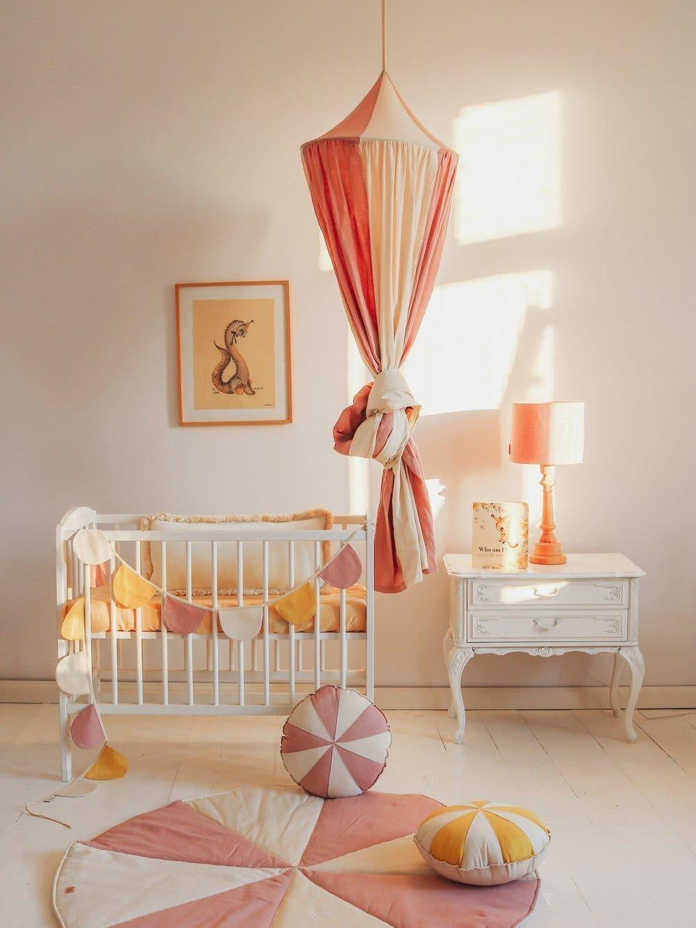 “Powder Pink Candy” Patchwork Pillow
