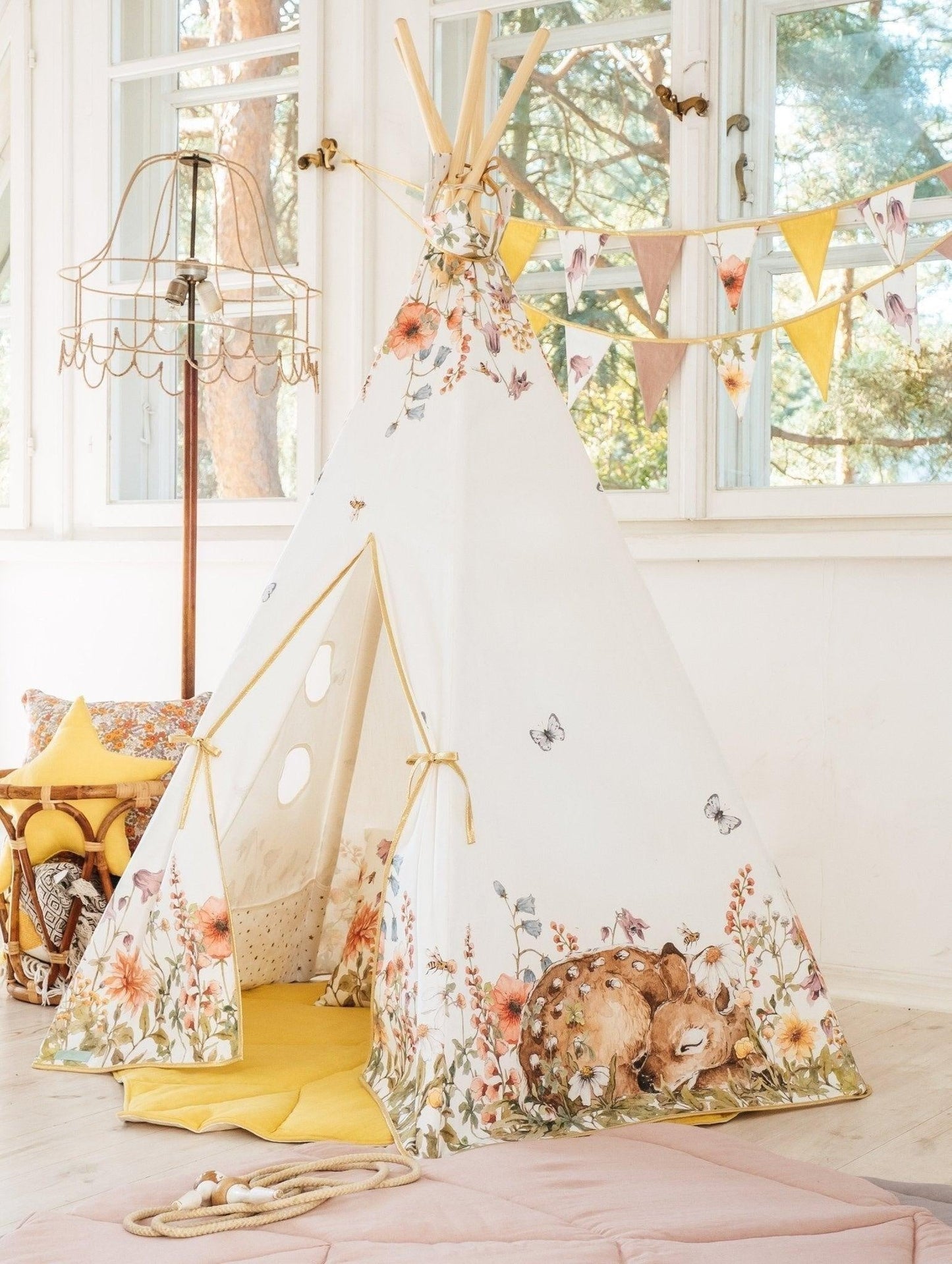 “Wildflowers” Teepee and Mat Set