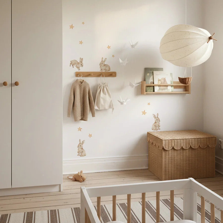 Bunnies Stars Wall Decal Set