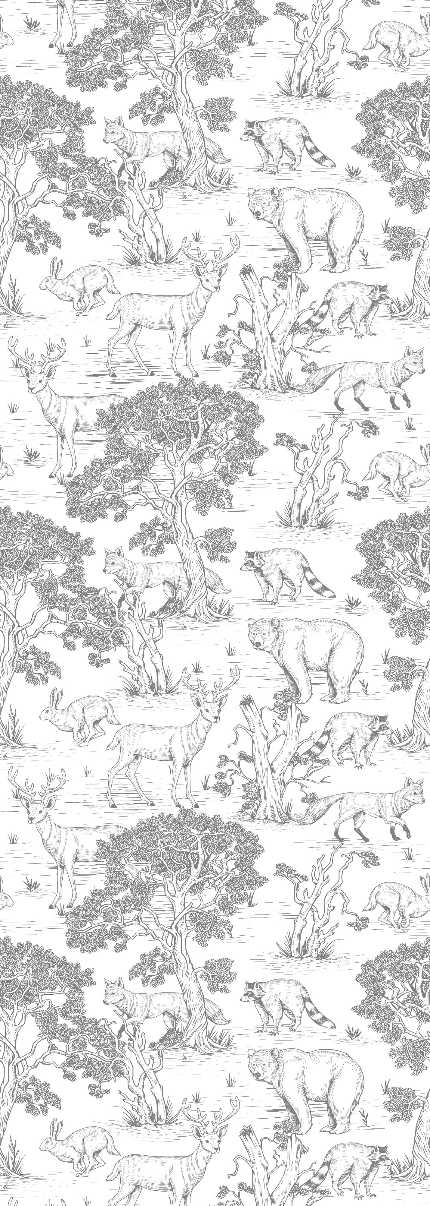 Dekornik Sketchbook Animals Wallpaper