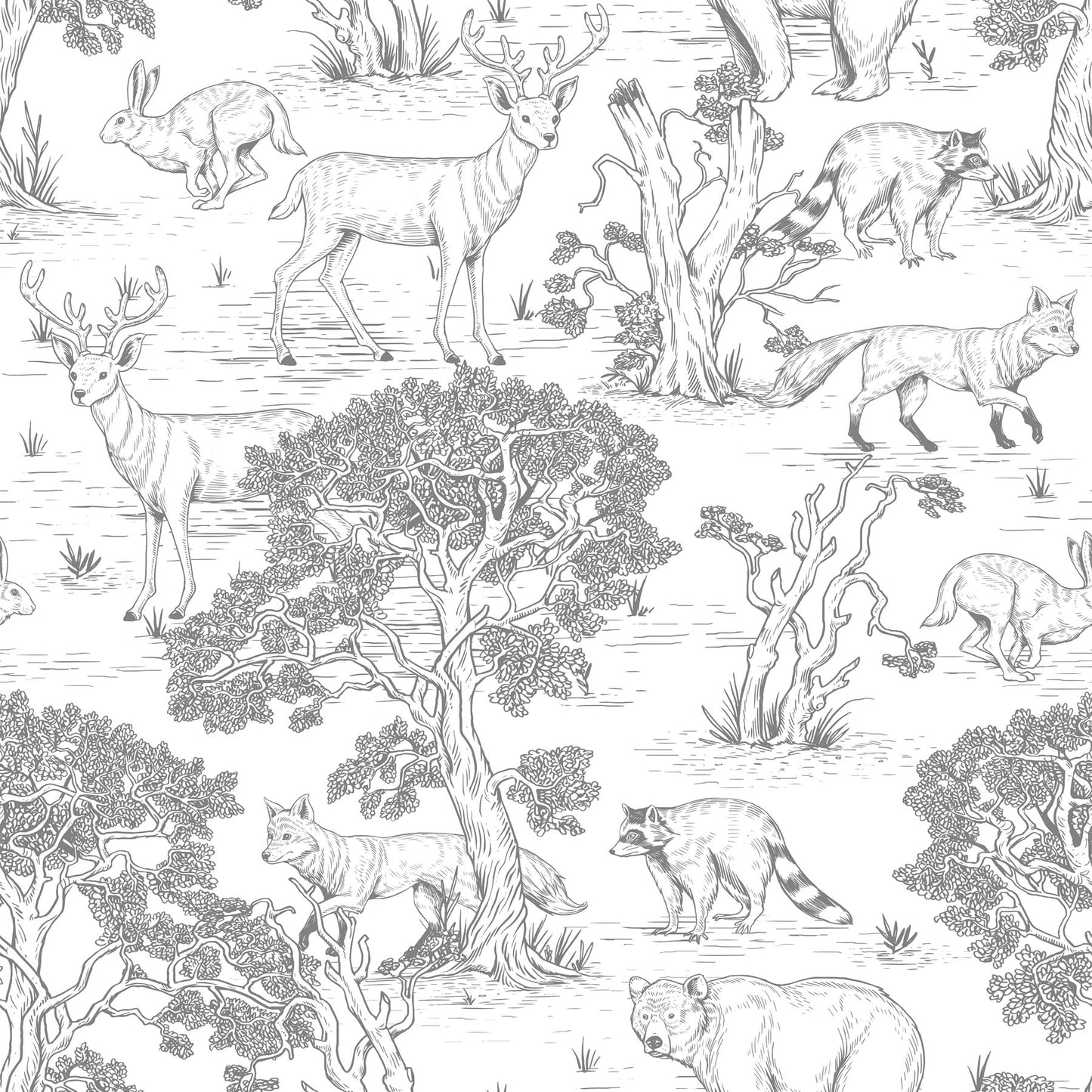 Dekornik Sketchbook Animals Wallpaper