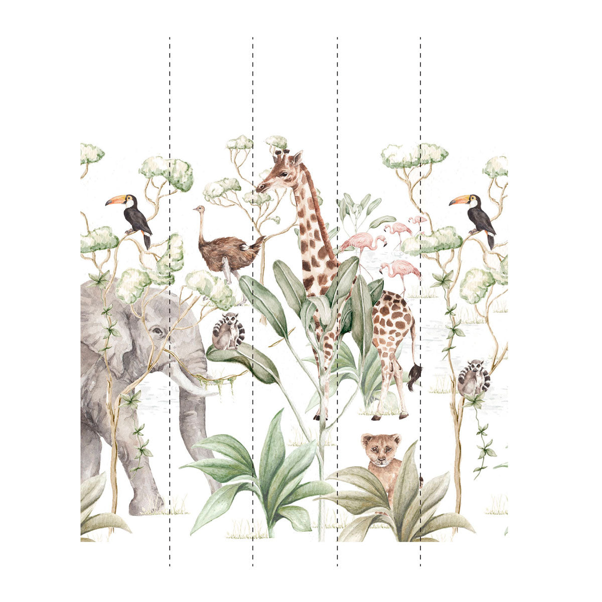Dekornik Savanna Animals Wallpaper