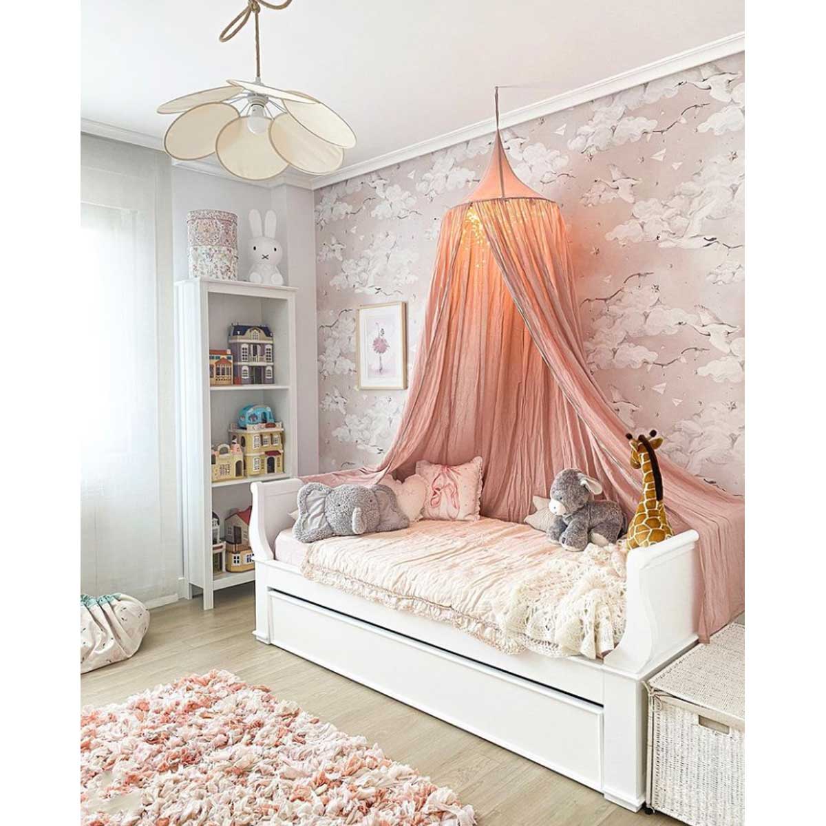 Dekornik Magic Swans Pink Wallpaper