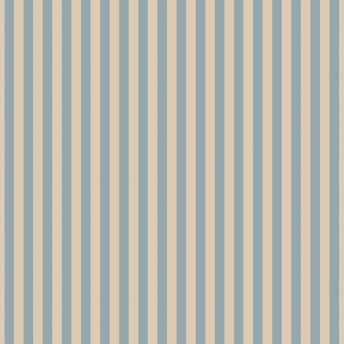 Vintage Stripes Beige Blue Wallpaper