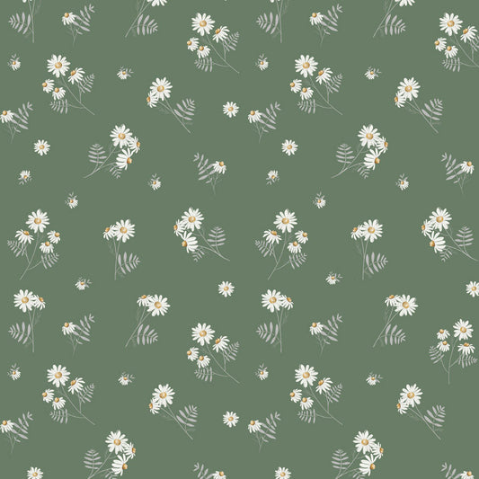 Camomilla Green Wallpaper