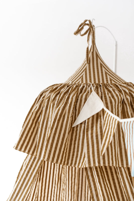 "Olive Stripes" Ruffle