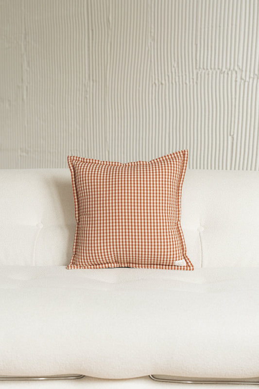 "Rusty Check" Pillow