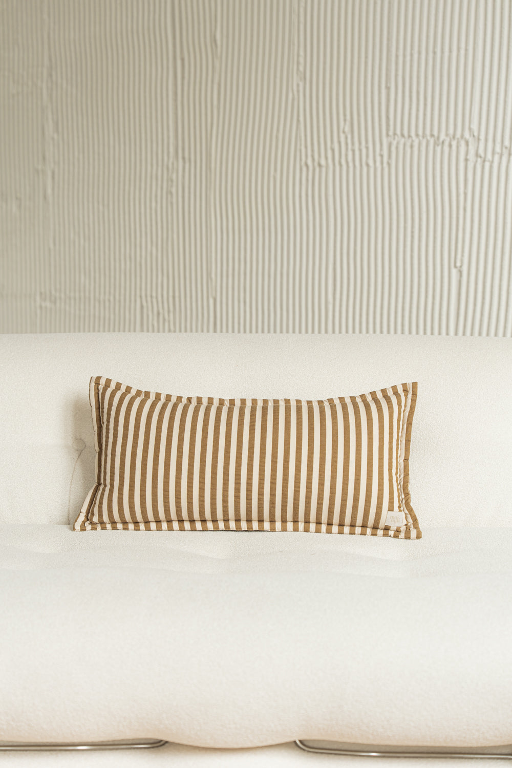 "Olive Stripes" Bolster Pillow