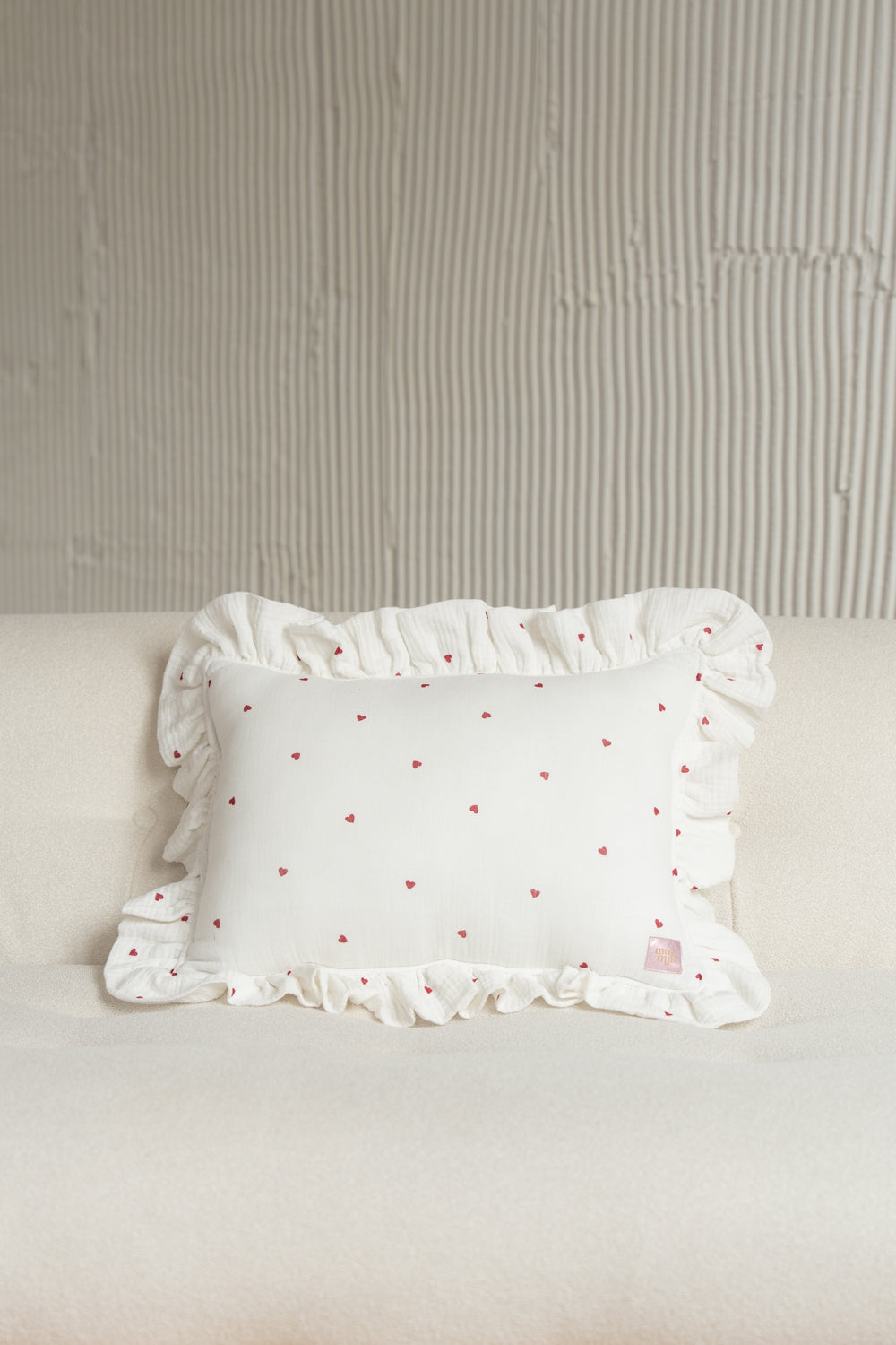 "Sweet Hearts" Pillow with Frill