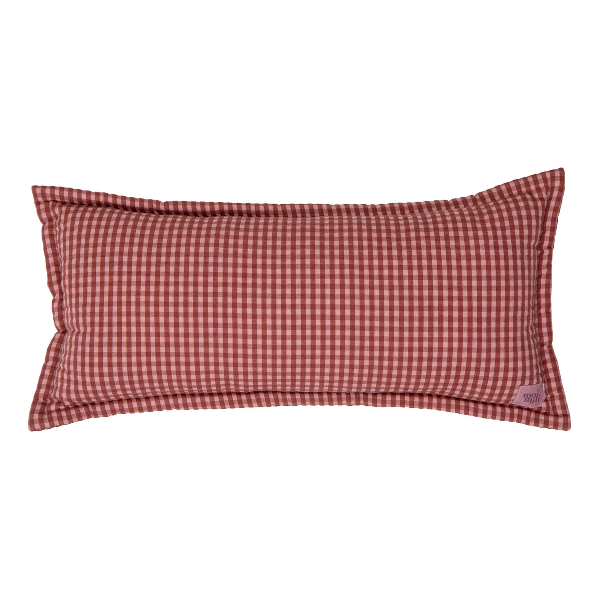 "Pink Check" Bolster Pillow