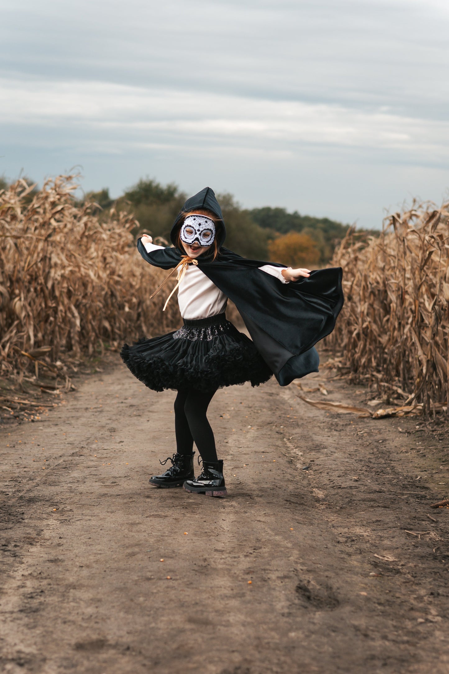"Black Sequins" Tulle Skirt