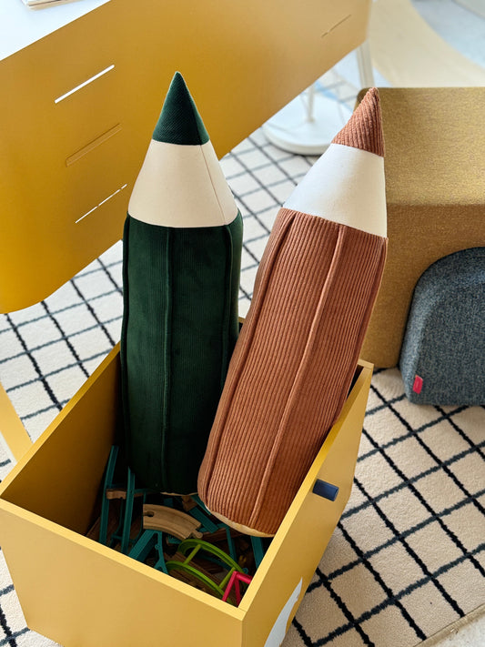 "Caramel" Corduroy Crayon Pillow