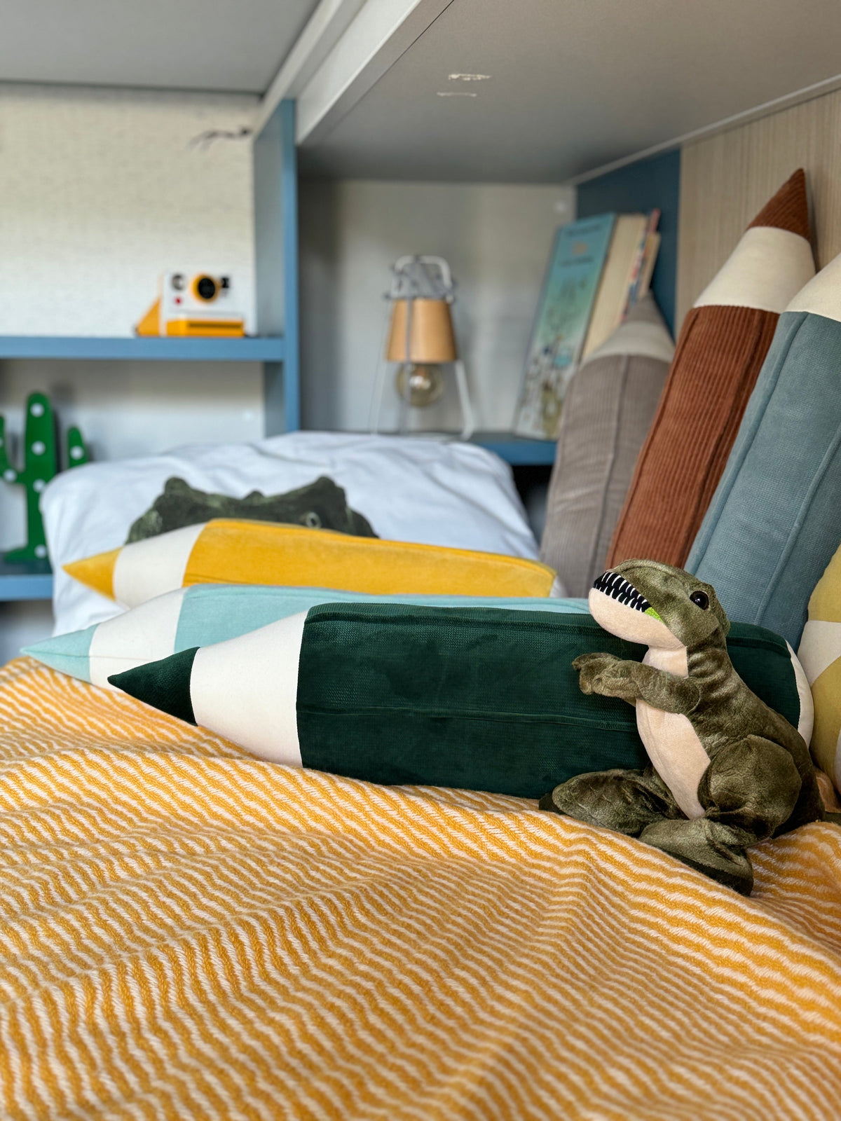 "Green" Velvet Crayon Pillow